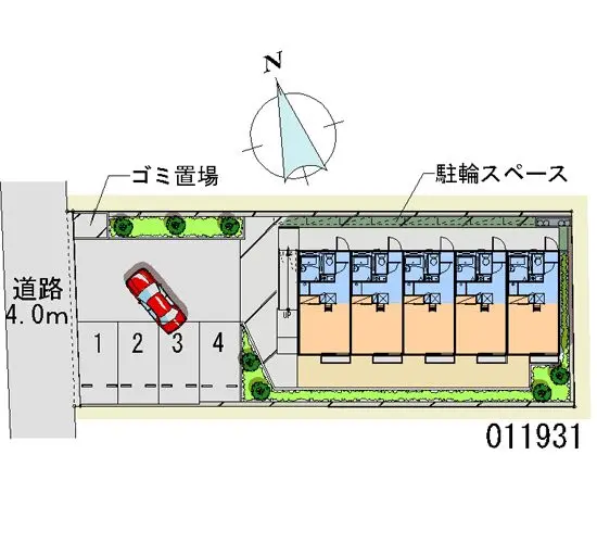 ★手数料０円★秦野市本町３丁目　月極駐車場（LP）